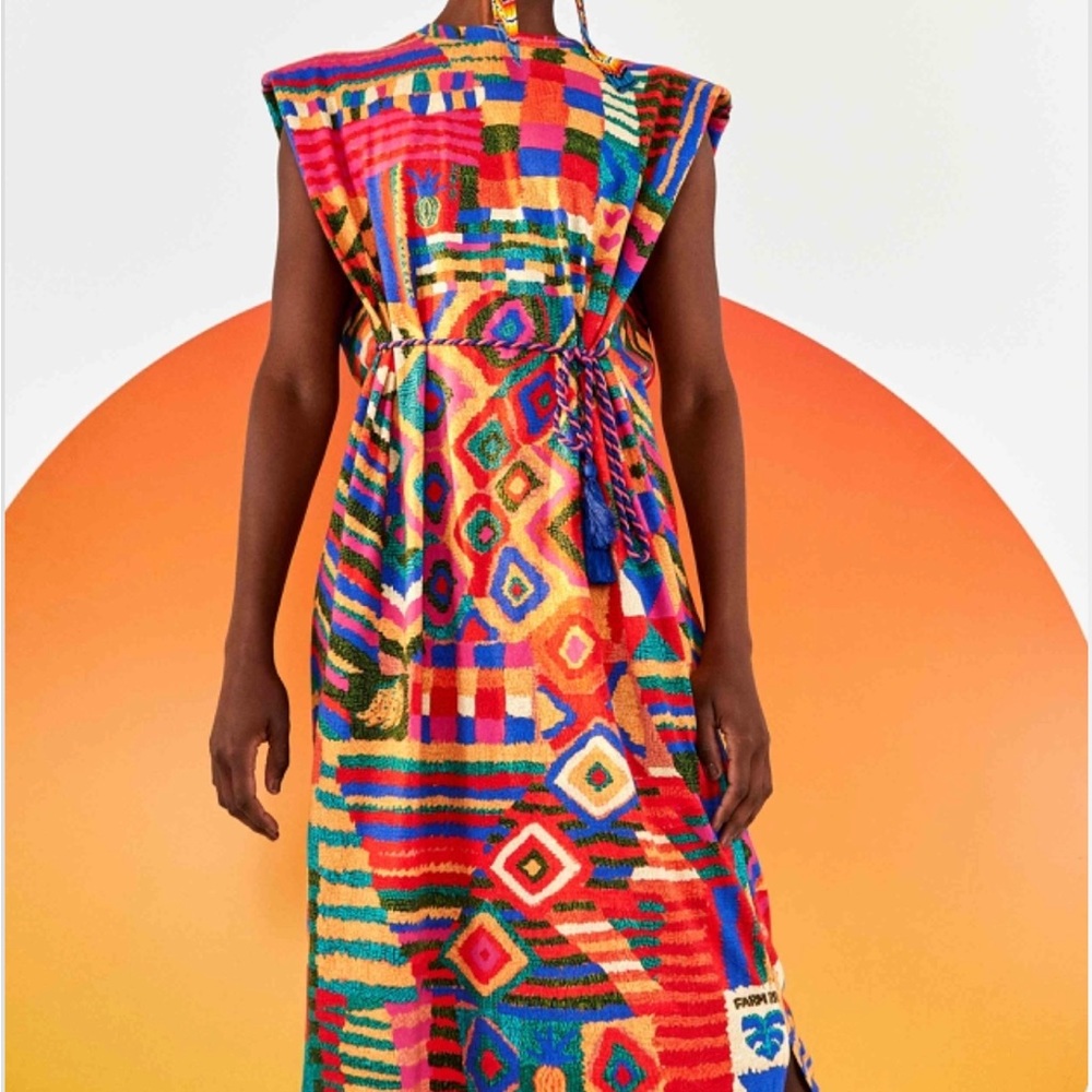 Farm rio summer patches dress NWT